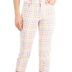 Charter Club Women Bristol Capri Plaid Cotton Size 16 P